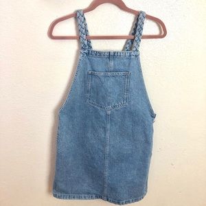 Top shop Moto Dungaree Pinafore Denim Dress US 6